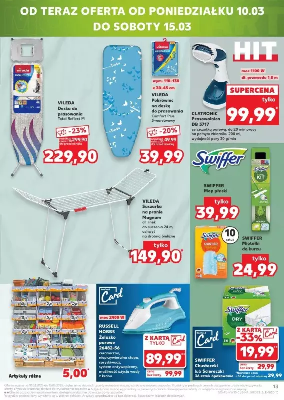 Kaufland - gazetka promocyjna Oferta Kaufland - Non Food od czwartku 06.03 do środy 12.03 - strona 13