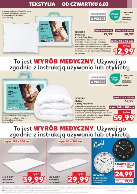 Kaufland - gazetka promocyjna Oferta Kaufland - Non Food od czwartku 06.03 do środy 12.03 - strona 5