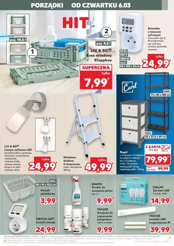 Kaufland - gazetka promocyjna Oferta Kaufland - Non Food od czwartku 06.03 do środy 12.03 - strona 9