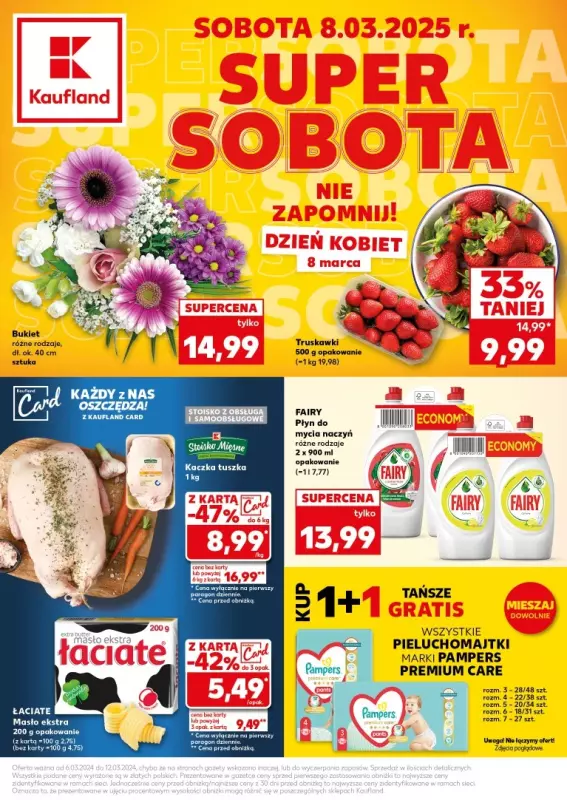 Kaufland - gazetka promocyjna Oferta Kaufland - SUPER SOBOTA od piątku 07.03 do soboty 08.03