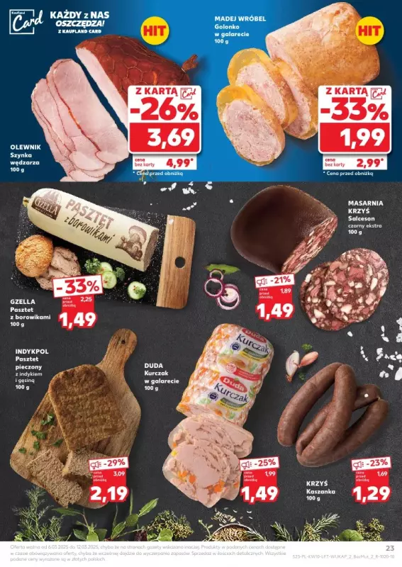 Kaufland - gazetka promocyjna Oferta Kaufland od czwartku 06.03 do środy 12.03 - strona 23