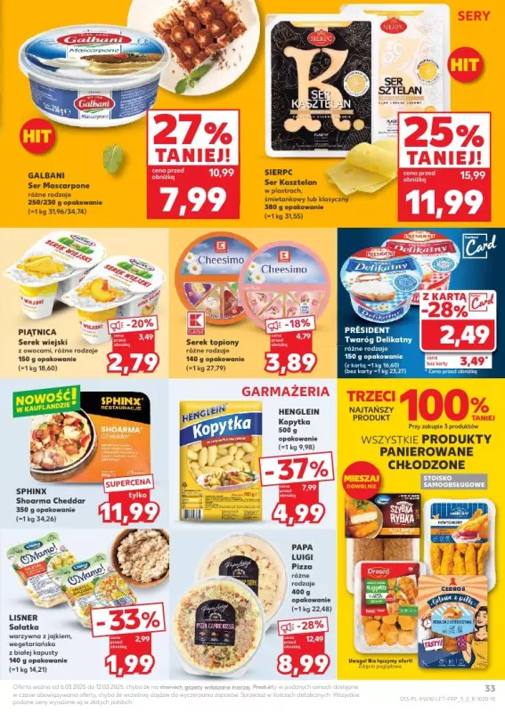 Kaufland - gazetka promocyjna Oferta Kaufland od czwartku 06.03 do środy 12.03 - strona 33