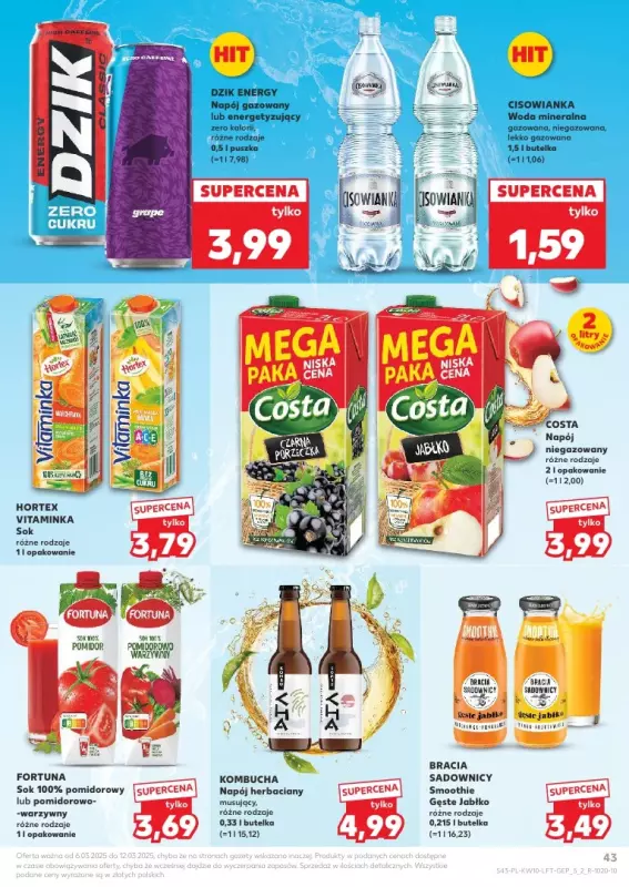 Kaufland - gazetka promocyjna Oferta Kaufland od czwartku 06.03 do środy 12.03 - strona 43