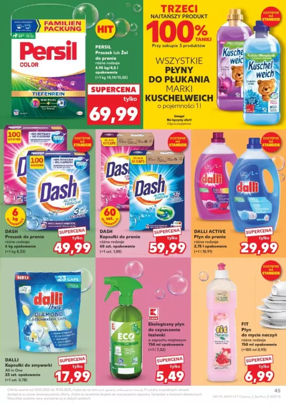 Kaufland - gazetka promocyjna Oferta Kaufland od czwartku 13.03 do środy 19.03 - strona 45