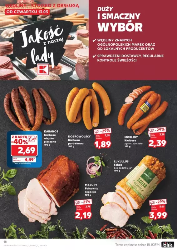 Kaufland - gazetka promocyjna Oferta Kaufland od czwartku 13.03 do środy 19.03 - strona 18