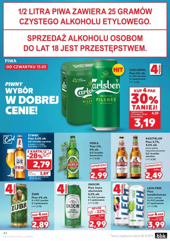 Kaufland - gazetka promocyjna Oferta Kaufland od czwartku 13.03 do środy 19.03 - strona 42