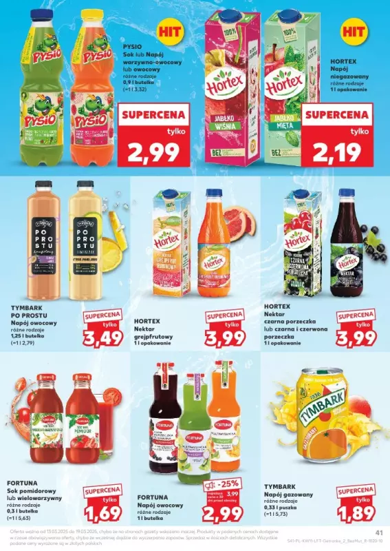 Kaufland - gazetka promocyjna Oferta Kaufland od czwartku 13.03 do środy 19.03 - strona 41