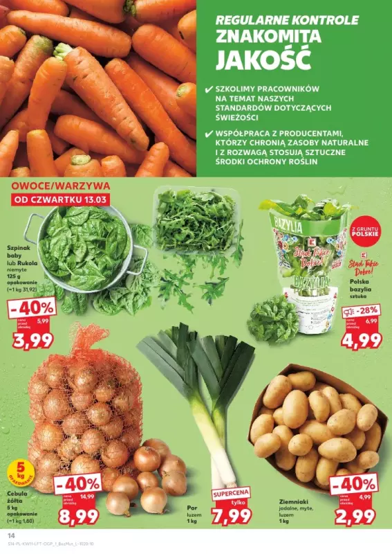 Kaufland - gazetka promocyjna Oferta Kaufland od czwartku 13.03 do środy 19.03 - strona 14