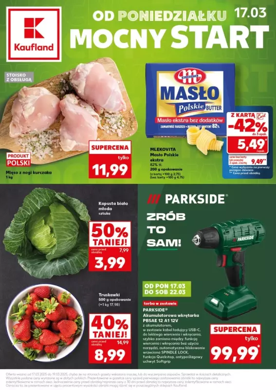 Kaufland - gazetka promocyjna Mocny Start od poniedziałku 17.03 do środy 19.03