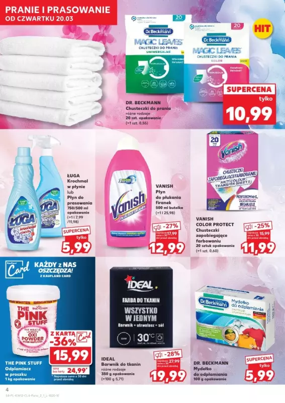 Kaufland - gazetka promocyjna Oferta Kaufland - Wiosenne porządki od czwartku 20.03 do środy 02.04 - strona 4