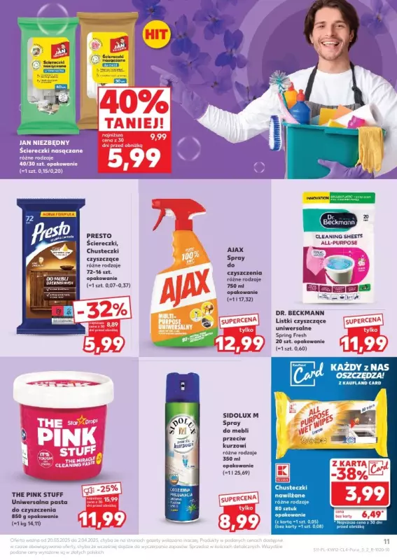 Kaufland - gazetka promocyjna Oferta Kaufland - Wiosenne porządki od czwartku 20.03 do środy 02.04 - strona 11