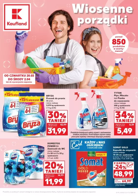 Kaufland - gazetka promocyjna Oferta Kaufland - Wiosenne porządki od czwartku 20.03 do środy 02.04