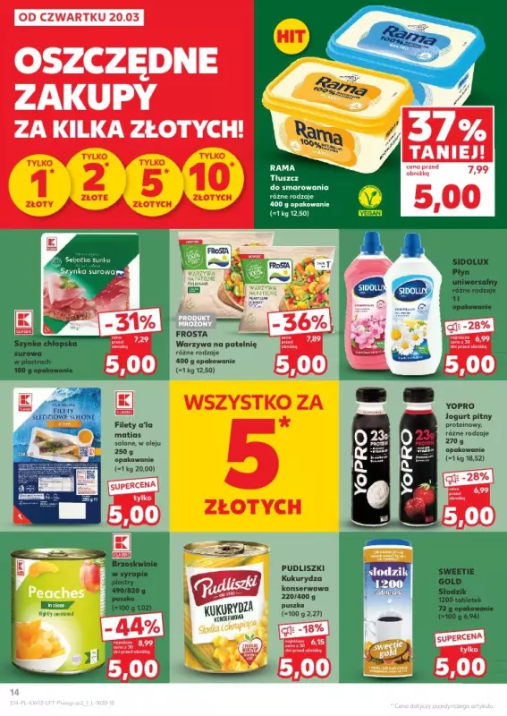 Kaufland - gazetka promocyjna Oferta Kaufland od czwartku 20.03 do środy 26.03 - strona 14