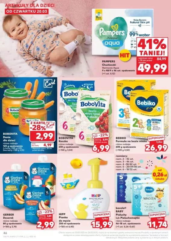 Kaufland - gazetka promocyjna Oferta Kaufland od czwartku 20.03 do środy 26.03 - strona 46