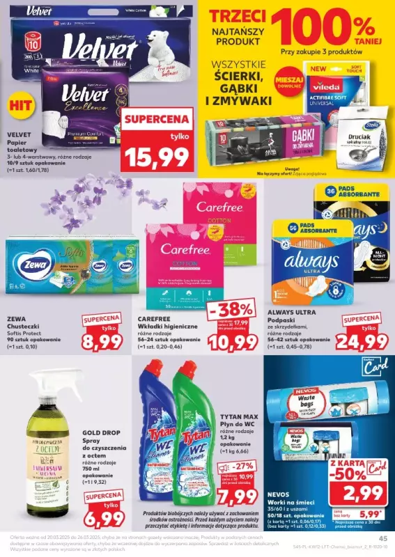 Kaufland - gazetka promocyjna Oferta Kaufland od czwartku 20.03 do środy 26.03 - strona 45