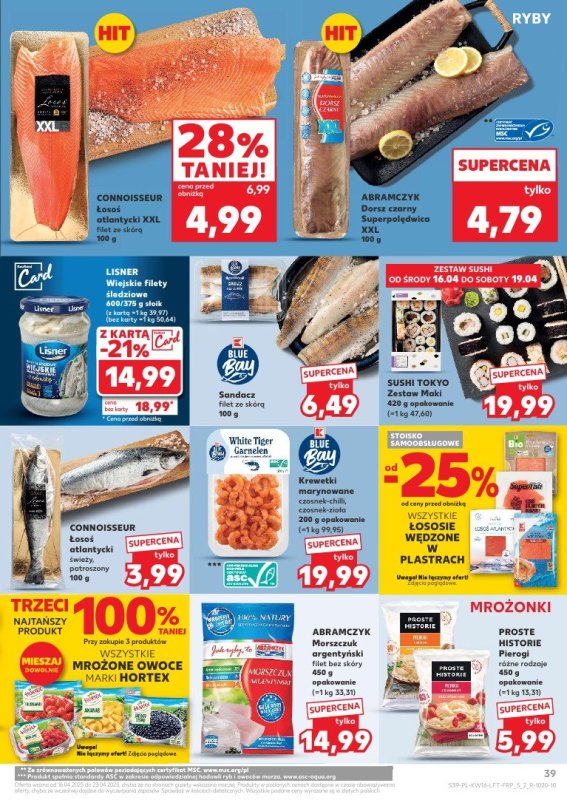 Kaufland - gazetka promocyjna Oferta Kaufland od środy 16.04 do środy 23.04 - strona 39