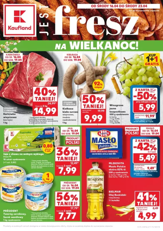 Kaufland - gazetka promocyjna Oferta Kaufland od środy 16.04 do środy 23.04