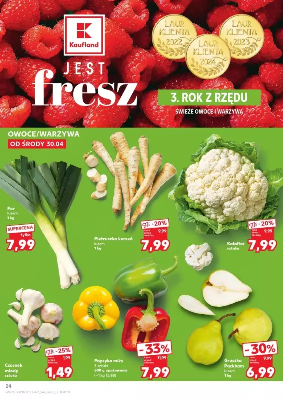 Kaufland - gazetka promocyjna Oferta Kaufland od środy 30.04 do środy 07.05 - strona 24