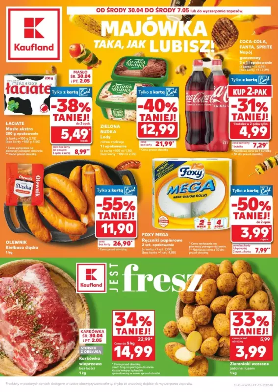Kaufland - gazetka promocyjna Oferta Kaufland od środy 30.04 do środy 07.05
