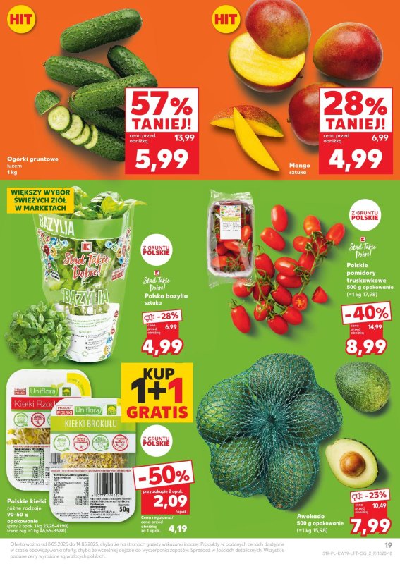 Kaufland - gazetka promocyjna Oferta Kaufland od czwartku 08.05 do środy 14.05 - strona 19