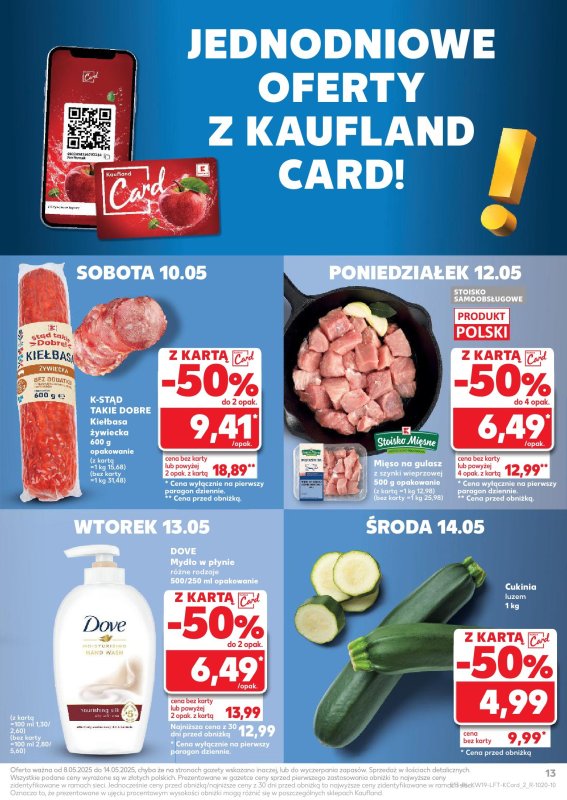 Kaufland - gazetka promocyjna Oferta Kaufland od czwartku 08.05 do środy 14.05 - strona 13