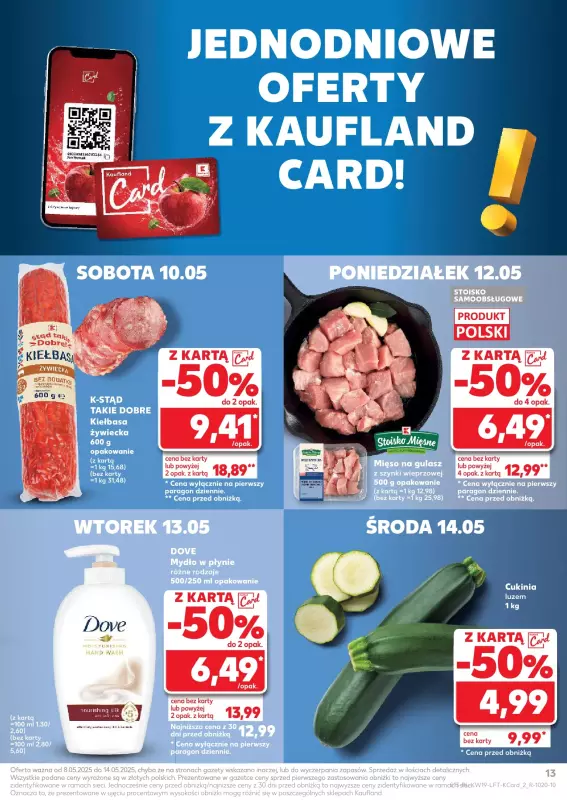 Kaufland - gazetka promocyjna Oferta Kaufland od czwartku 08.05 do środy 14.05 - strona 13