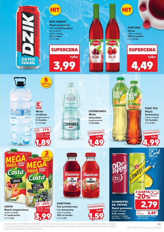 Kaufland - gazetka promocyjna Oferta Kaufland od czwartku 08.05 do środy 14.05 - strona 45