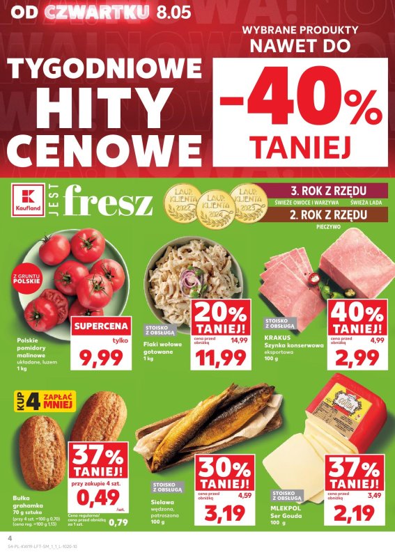 Kaufland - gazetka promocyjna Oferta Kaufland od czwartku 08.05 do środy 14.05 - strona 4