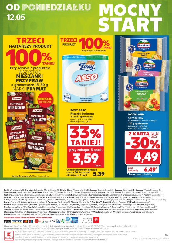Kaufland - gazetka promocyjna Oferta Kaufland od czwartku 08.05 do środy 14.05 - strona 57