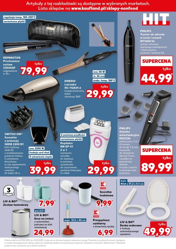 Kaufland - gazetka promocyjna Oferta Kaufland - Non Food od czwartku 08.05 do środy 14.05 - strona 7