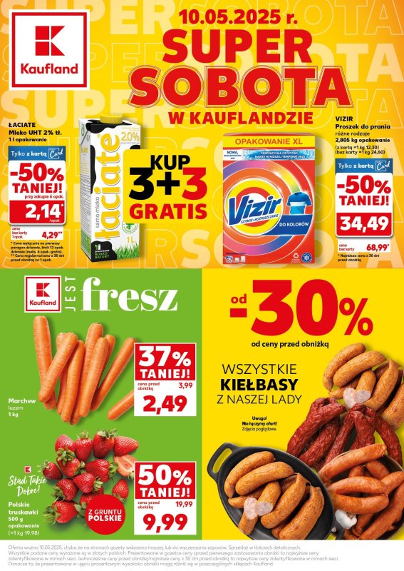 Kaufland - gazetka promocyjna Oferta Kaufland - SUPER SOBOTA od soboty 10.05 do soboty 10.05