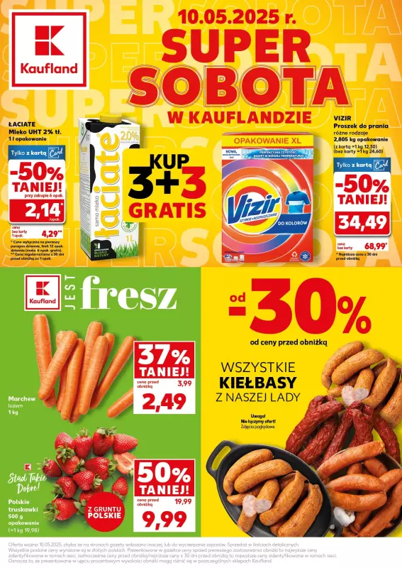 Kaufland - gazetka promocyjna Oferta Kaufland - SUPER SOBOTA od soboty 10.05 do soboty 10.05