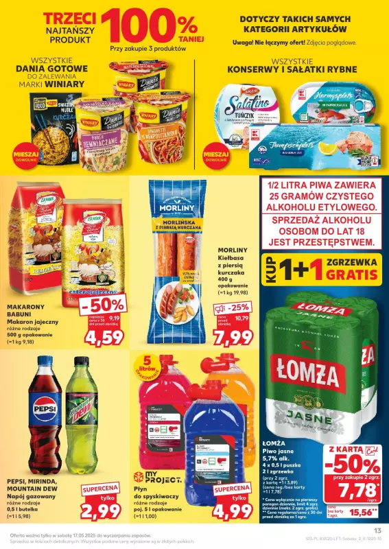 Kaufland - gazetka promocyjna Oferta Kaufland od czwartku 15.05 do środy 21.05 - strona 13