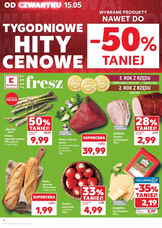 Kaufland - gazetka promocyjna Oferta Kaufland od czwartku 15.05 do środy 21.05 - strona 4
