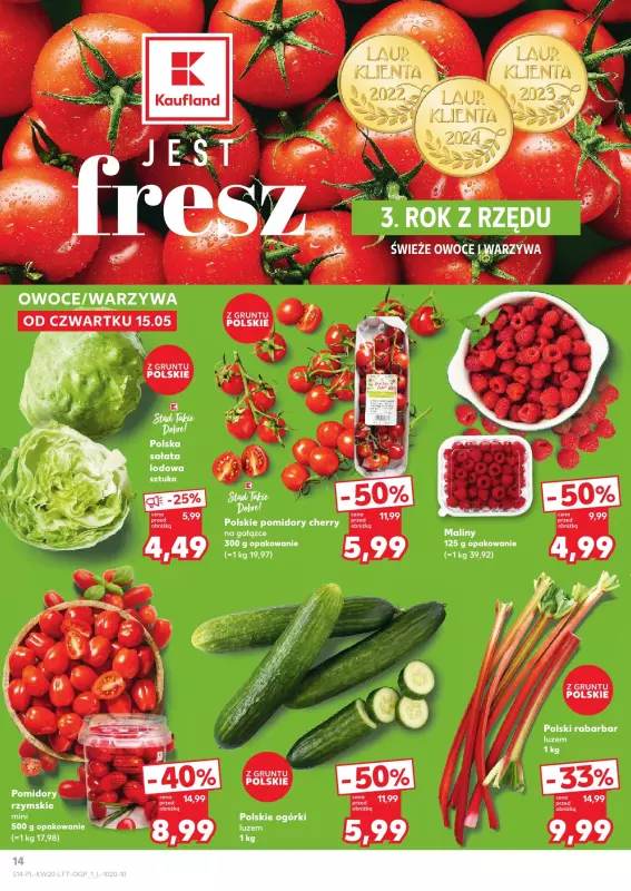 Kaufland - gazetka promocyjna Oferta Kaufland od czwartku 15.05 do środy 21.05 - strona 14