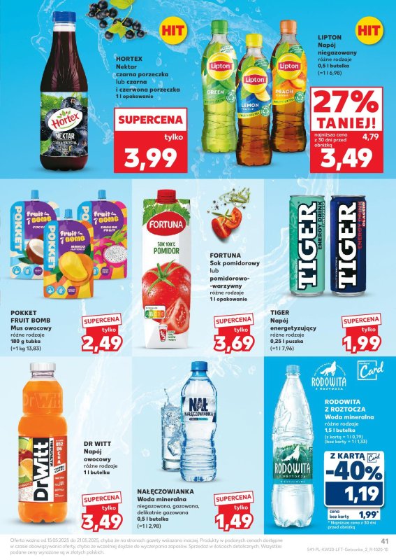 Kaufland - gazetka promocyjna Oferta Kaufland od czwartku 15.05 do środy 21.05 - strona 41