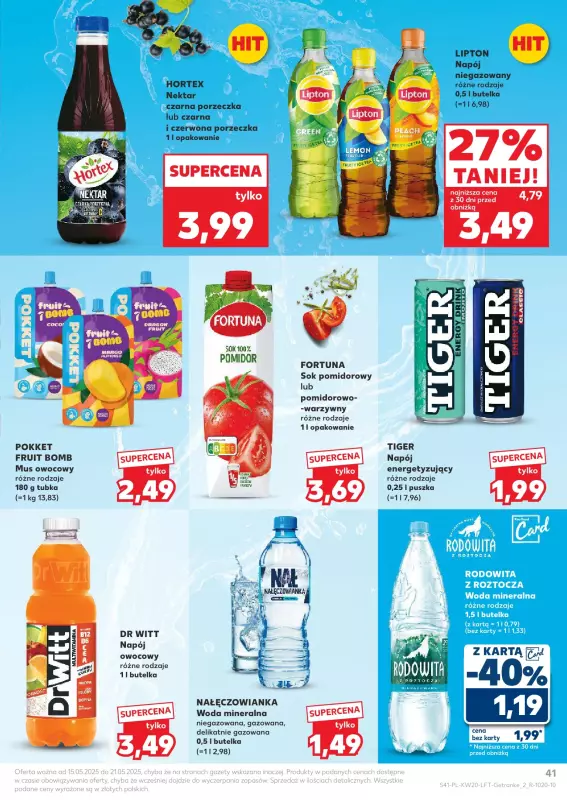 Kaufland - gazetka promocyjna Oferta Kaufland od czwartku 15.05 do środy 21.05 - strona 41