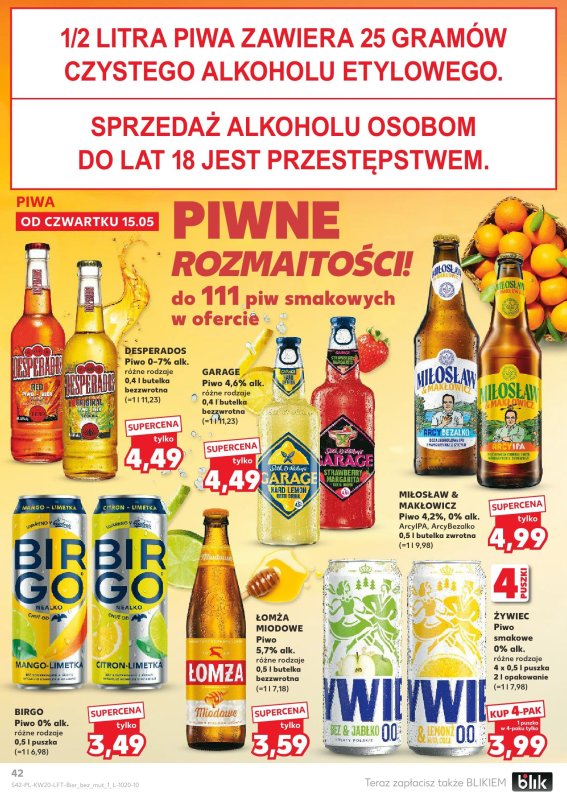 Kaufland - gazetka promocyjna Oferta Kaufland od czwartku 15.05 do środy 21.05 - strona 42