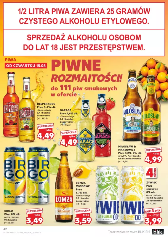 Kaufland - gazetka promocyjna Oferta Kaufland od czwartku 15.05 do środy 21.05 - strona 42