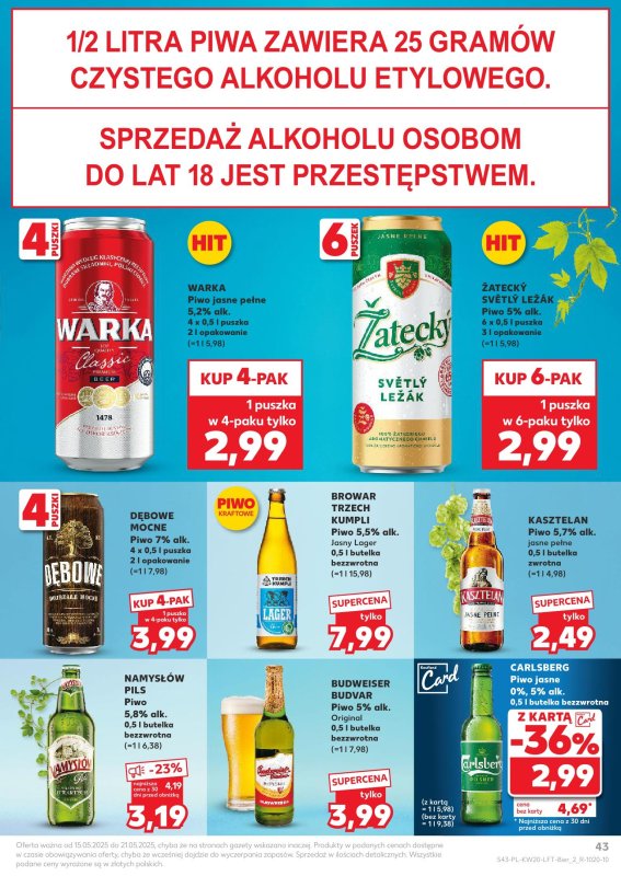 Kaufland - gazetka promocyjna Oferta Kaufland od czwartku 15.05 do środy 21.05 - strona 43