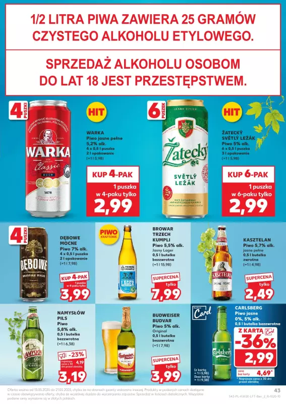 Kaufland - gazetka promocyjna Oferta Kaufland od czwartku 15.05 do środy 21.05 - strona 43