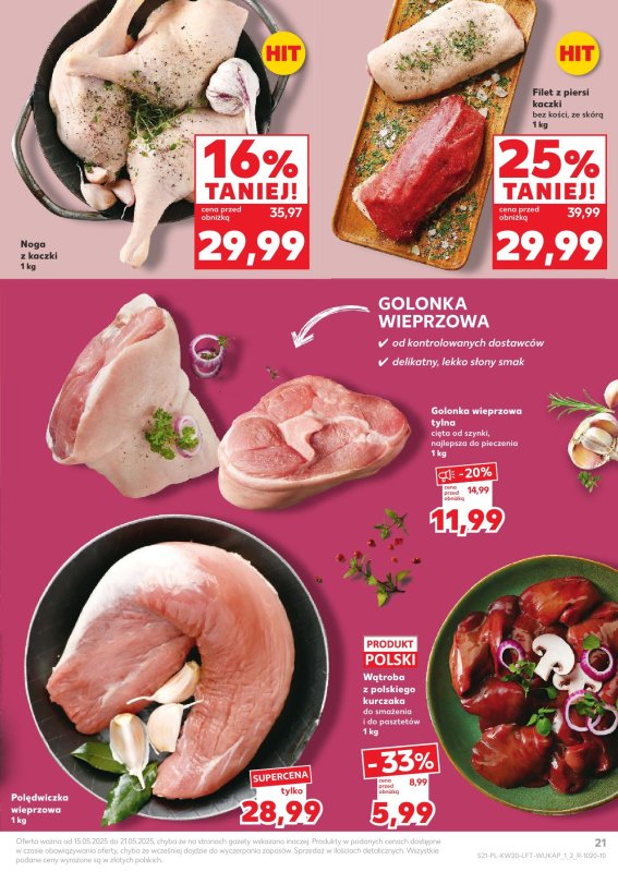 Kaufland - gazetka promocyjna Oferta Kaufland od czwartku 15.05 do środy 21.05 - strona 21