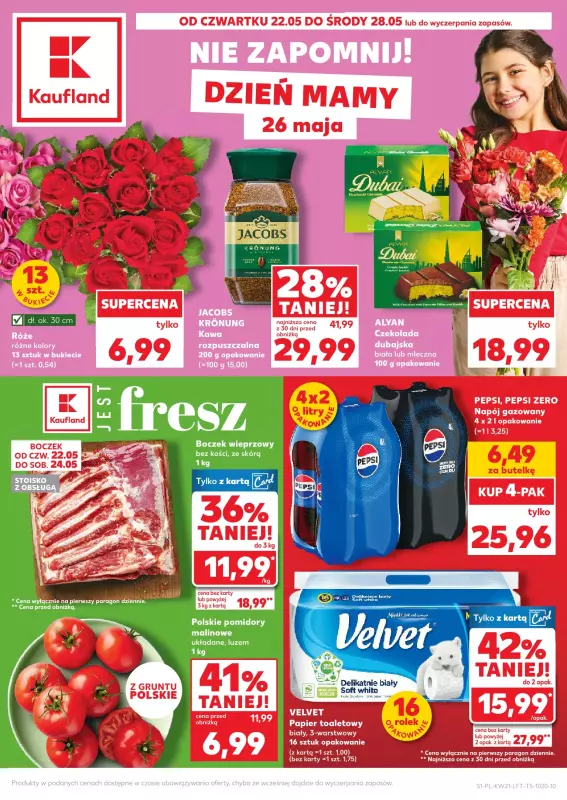 Kaufland - gazetka promocyjna Oferta Kaufland od czwartku 22.05 do środy 28.05