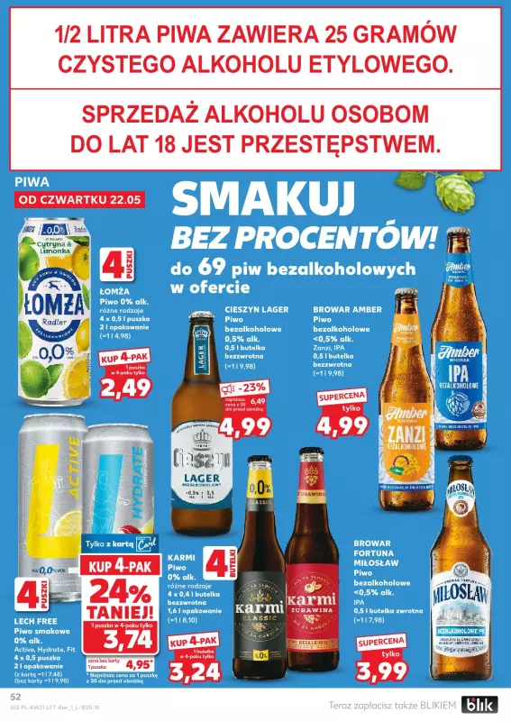 Kaufland - gazetka promocyjna Oferta Kaufland od czwartku 22.05 do środy 28.05 - strona 52