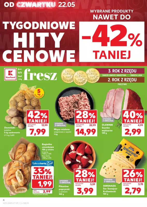 Kaufland - gazetka promocyjna Oferta Kaufland od czwartku 22.05 do środy 28.05 - strona 4