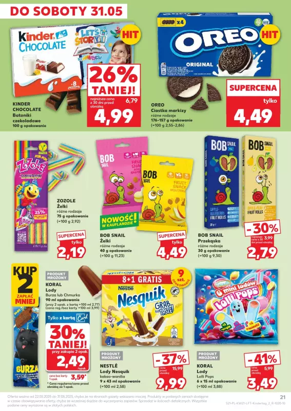 Kaufland - gazetka promocyjna Oferta Kaufland od czwartku 22.05 do środy 28.05 - strona 21