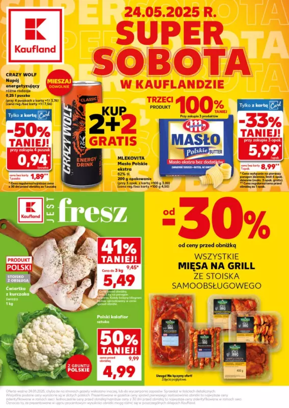 Kaufland - gazetka promocyjna Oferta Kaufland - SUPER SOBOTA  