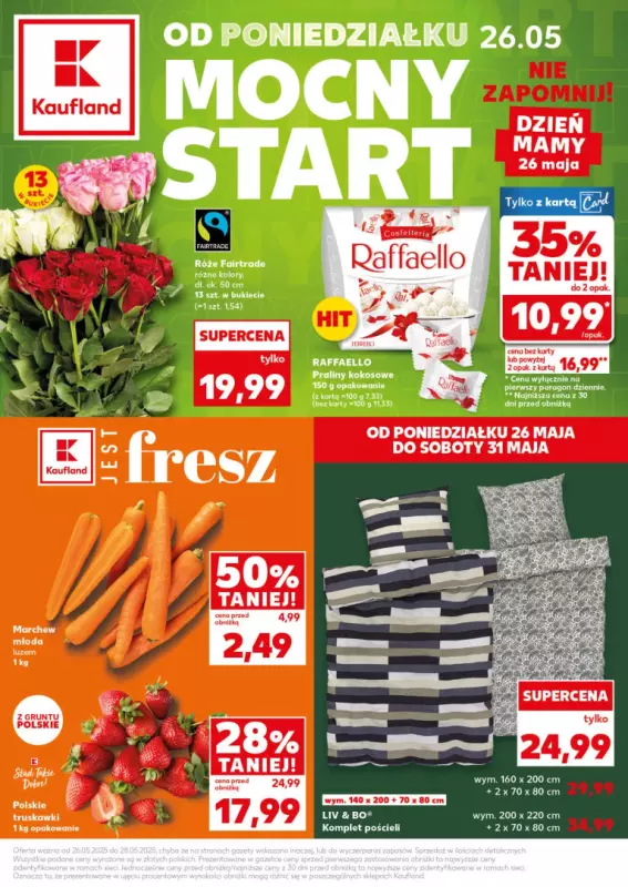 Kaufland - gazetka promocyjna Mocny Start od poniedziałku 26.05 do środy 28.05