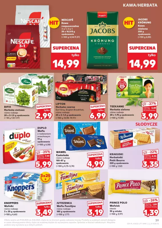 Kaufland - gazetka promocyjna Oferta Kaufland od czwartku 29.05 do środy 04.06 - strona 39
