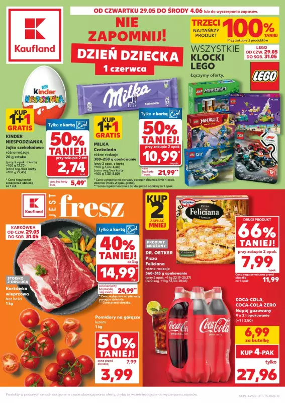 Kaufland - gazetka promocyjna Oferta Kaufland od czwartku 29.05 do środy 04.06